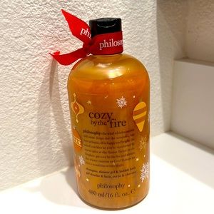 Philosophy cozy by the fire shampoo, shower gel, bubble bath